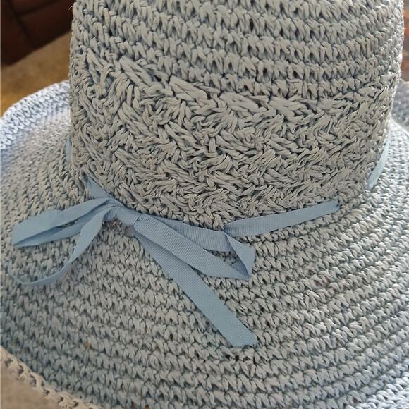 Retro baby blue‎ sun hat - Picture 3 of 3